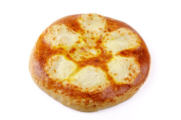 Megrelian khachapuri on a white background 2