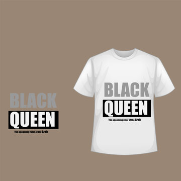 Creative typography with T shirt design template.