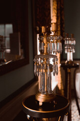 Fototapeta na wymiar Antique gold lamp
