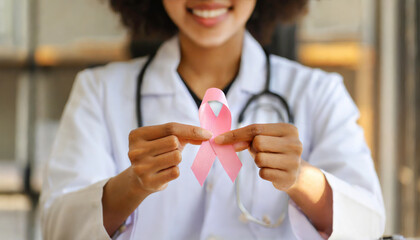 Obraz na płótnie Canvas Breast cancer symbol