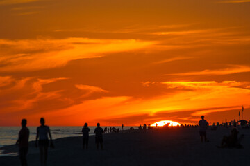 Fototapeta premium sunset at the beach