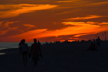 Fototapeta premium sunset at the beach