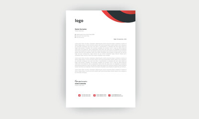 Simple and creative letterhead design template 