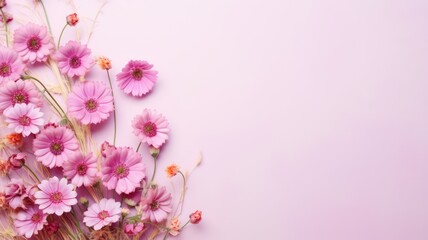 Fototapeta na wymiar Chelone flowers on background isolated with copy space.