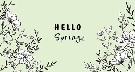 floral background with place for your text