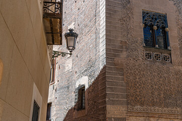 Architectural detail in the old town of Segovia, Spain