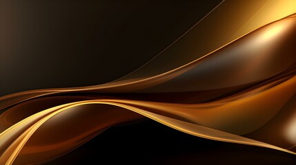 Dynamic Vector Background of transparent Shapes. Elegant Presentation Template in dark gold Colors