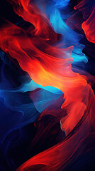Abstract Contrast: A Random and Vibrant Display with Extreme Color and Black Contrast, Ideal for Screensavers and Desktop Backgrounds
