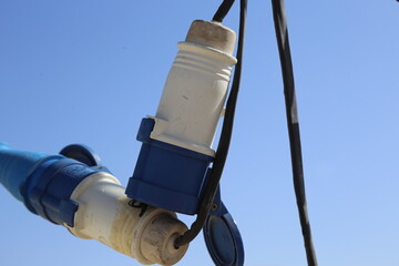 Schukosteckecke wasserfester Stecker mit Himmel