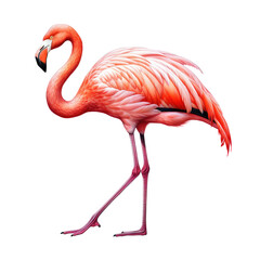 Obraz premium Watercolor Flamingo. Flamingo Clipart. Hand Drawn Bird Illustrations.