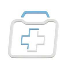 3d rendered illustration of first aid kit icon