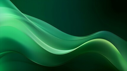 Dynamic Vector Background of transparent Shapes. Elegant Presentation Template in green Colors
