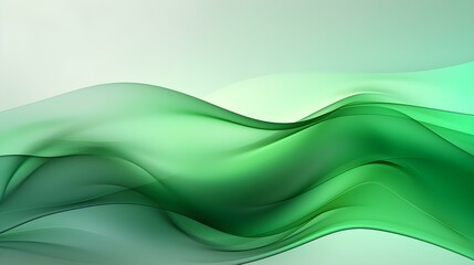 Dynamic Vector Background of transparent Shapes. Elegant Presentation Template in green Colors
