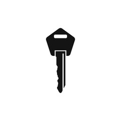 Car key logo icon. Velvet key car vector icon.