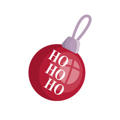 red Christmas ball vector element 