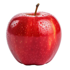 Red apple on a transparent background