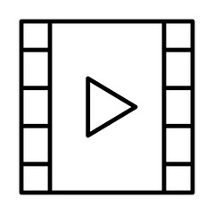 film icon in line style