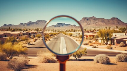 AI Generated.  Finding A Suitable Home In The Desert