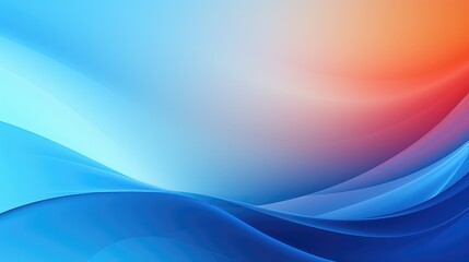 An abstract blue and orange wavy background