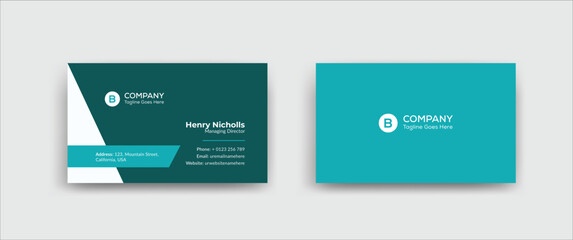 Modern Corporate Business Card Design Template