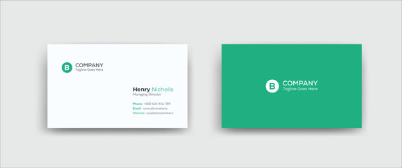 Modern Corporate Business Card Design Template