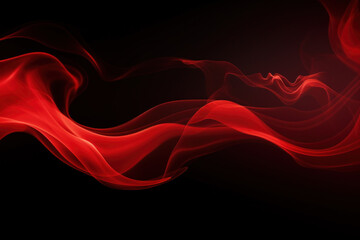Abstract Red soft light waves background for design and presentation