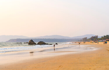 Fototapeta na wymiar Agonda beach, South Goa, India
