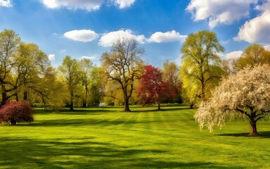autumn trees in the park