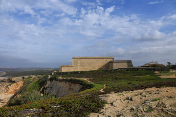Fototapeta na wymiar Fort of Nossa Senhora da Queimada in Porto Covo
