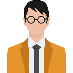 Businessman wearing glasses