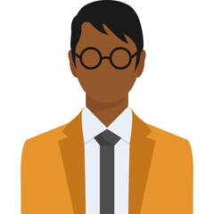 Businessman wearing glasses