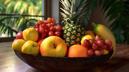 fruit bowl with fruits