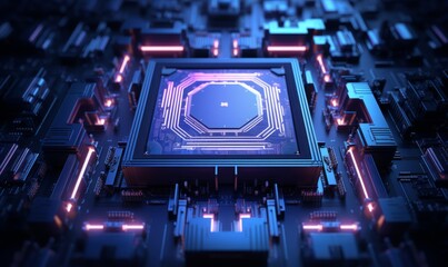 big central computer processors CPU concept