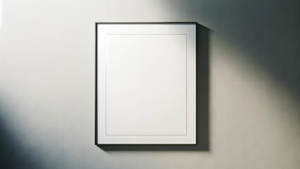 Modern frame mock-up in a bright room, clean and simple picture frame against a textured wall, interior design concept