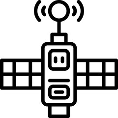 satellite line icon. vector icon for your website, mobile, presentation, and logo design.