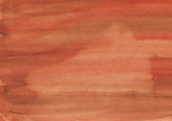 オレンジ色と茶色のにじんだ水彩背景素材