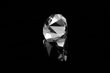 diamond isolated on black background