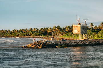 Panadura Sri Lanka Plaża Port  4 - Zachód Słońca  - 676040921