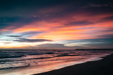 Panadura Sri Lanka Plaża - Zachód Słońca 