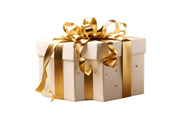 Obraz premium Gift box isolated on white background, PNG image