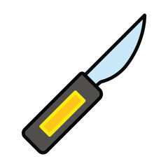 Scalpel icon design, illustration design