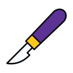 Scalpel icon design, illustration design