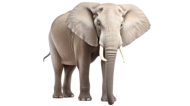 Asian elephant On transparent background