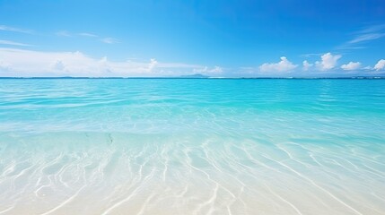 Beautiful white sandy beaches and turquoise waters - obrazy, fototapety, plakaty