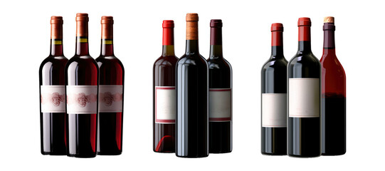 Red Wine Bottle Designs with Blank Labels Elevate Your Wine Branding with These Eye-Catching Designs