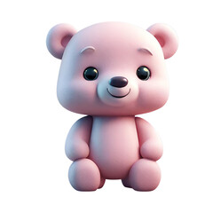 Obraz na płótnie Canvas A pink teddy bear toy