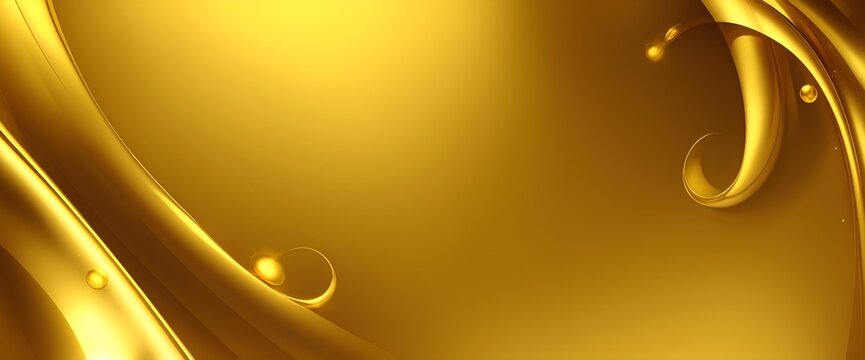 Golden color high resolution background with lighting effect and sparkle with copy space for text. Golden background images for banner and poster. 3d golden background