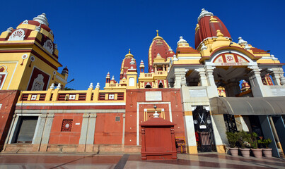 Laxminarayan Mandir is a Hindu temple dedicated to Laxminarayan in Delhi, India. Laxminarayan usually refers to Vishnu, the Preserver in the Trimurti, also known as Narayan