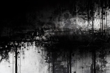  Technological cyber background design, neon light, bright dark illustration, future tech style, Generative AI