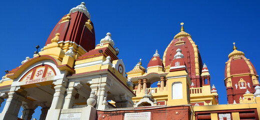 Laxminarayan Mandir is a Hindu temple dedicated to Laxminarayan in Delhi, India. Laxminarayan usually refers to Vishnu, the Preserver in the Trimurti, also known as Narayan